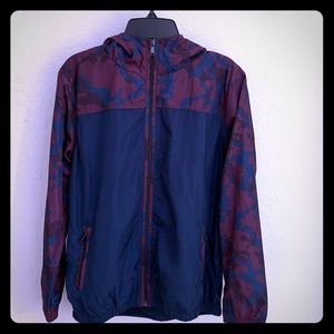 Windbreaker zip up hoodie, youth XL
